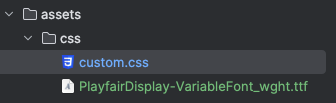 Font Change