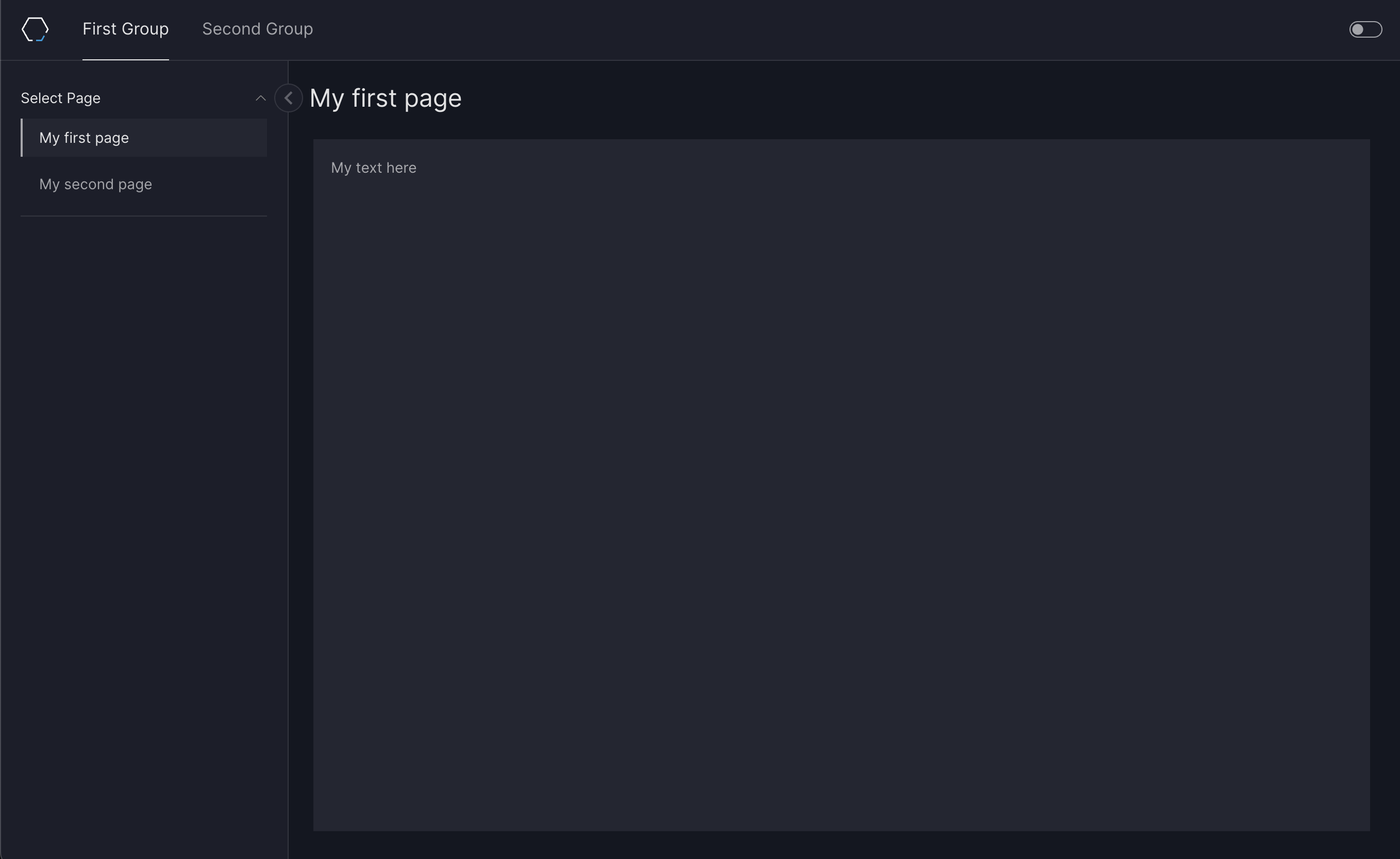 GroupedHorizontalNavigation