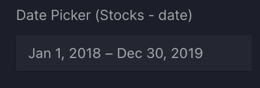 DatePicker (date range)