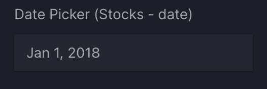 DatePicker (single date)