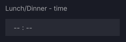 TimePicker (single time)