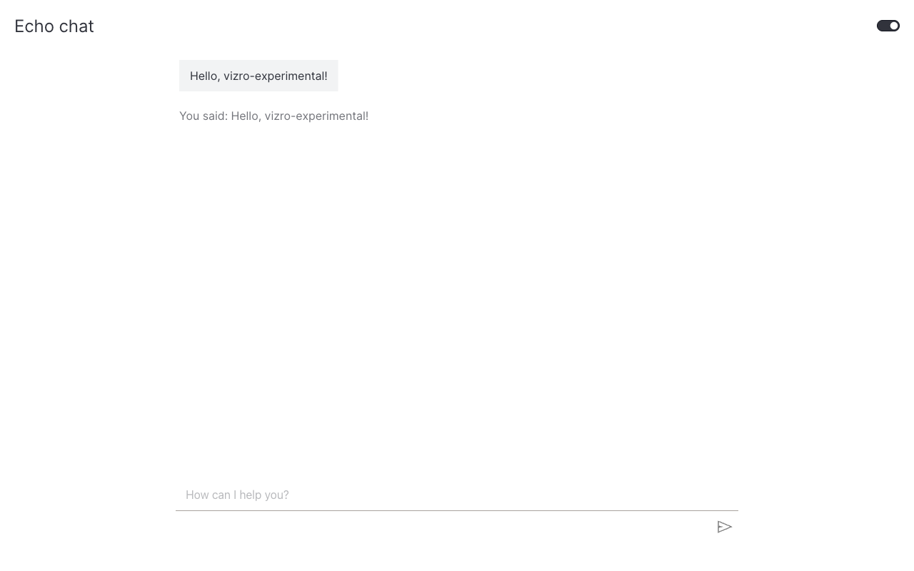 Echo chat